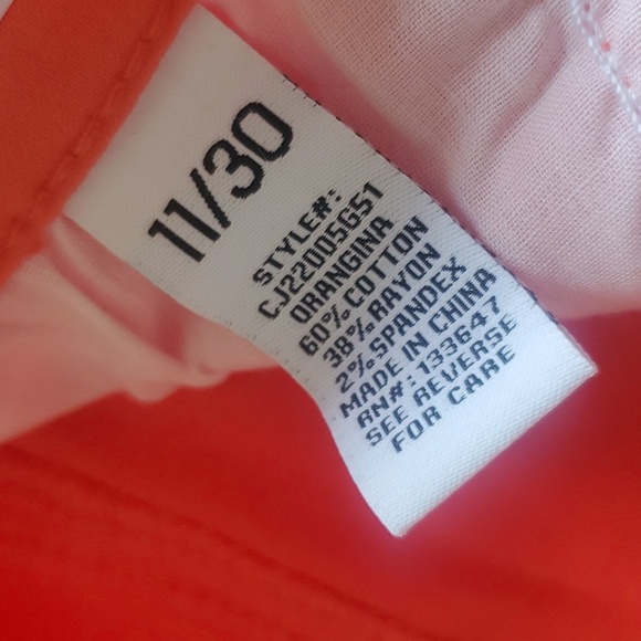 NWT celebrity Pink mid rise orange skinny pants size 11 - Picture 11 of 11